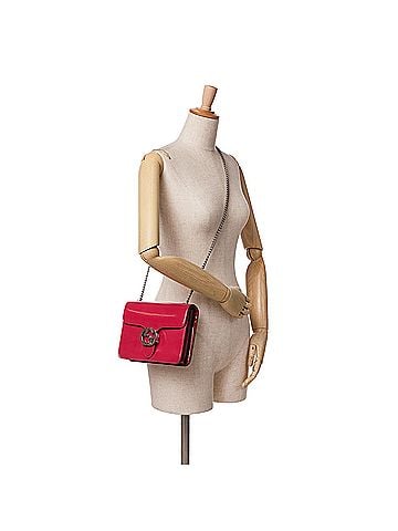 Gucci Small Polished Calfskin Interlocking G Dollar Crossbody (view 2)