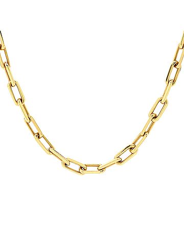 Cartier Santos de Cartier Chain Necklace 18K Yellow Gold Medium (view 1)