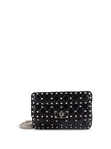 Valentino Garavani Rockstud Spike Flap Bag Quilted Leather Small (view 1)
