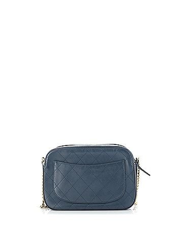 Chanel Button Up Camera Case Quilted Calfskin with Grosgrain Small (view 2)