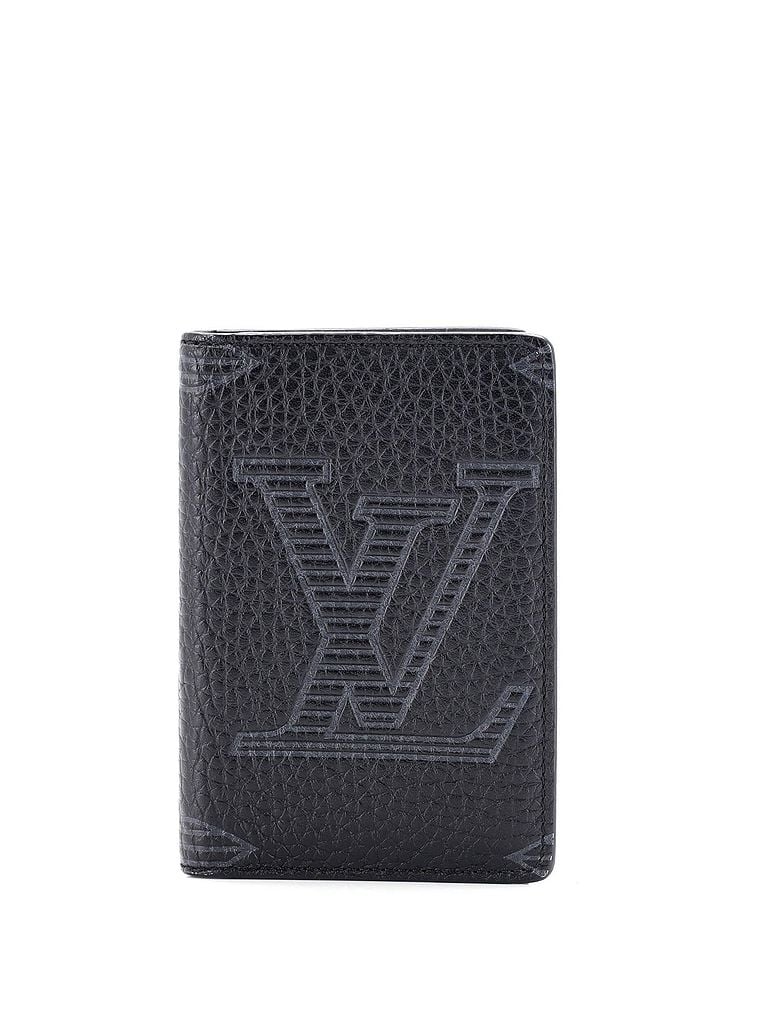 Louis Vuitton 100% Leather Black Pocket Organizer Monogram Shadow Giant Taurillon Leather One size - photo 1