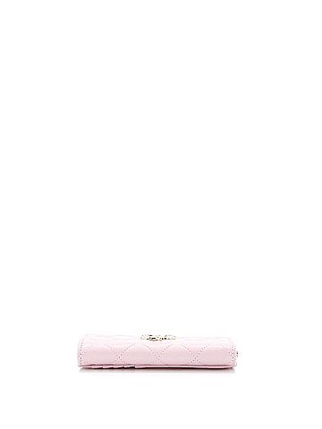 Chanel Textured CC Zip Around Card Holder Quilted Caviar (view 2)