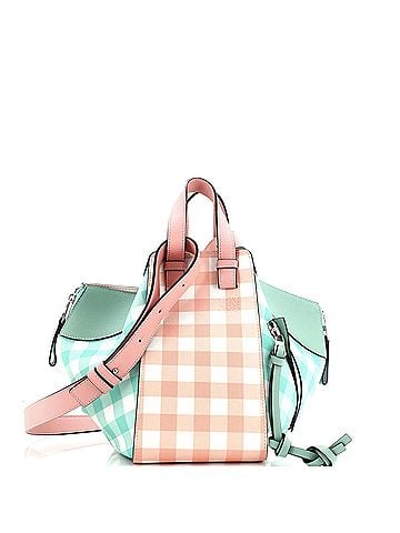 Loewe Hammock Bag Gingham Printed Leather Small (view 1)