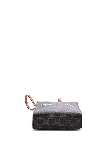 Céline Vertical Cabas Tote Triomphe Coated Canvas Mini (view 2)