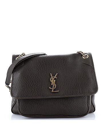 Saint Laurent Niki Chain Flap Bag Leather Large (view 1)