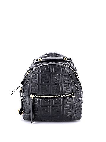 Fendi By The Way Backpack Zucca Embossed Leather Mini (view 1)