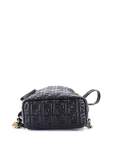 Fendi By The Way Backpack Zucca Embossed Leather Mini (view 2)