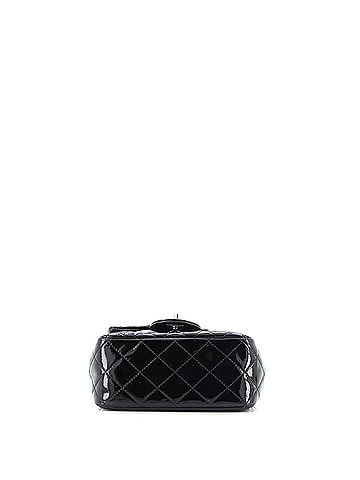 Chanel Square Classic Single Flap Bag Quilted Patent Mini (view 2)