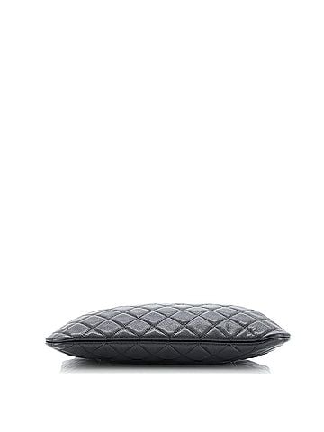 Chanel O Case Clutch Quilted Caviar Medium (view 2)