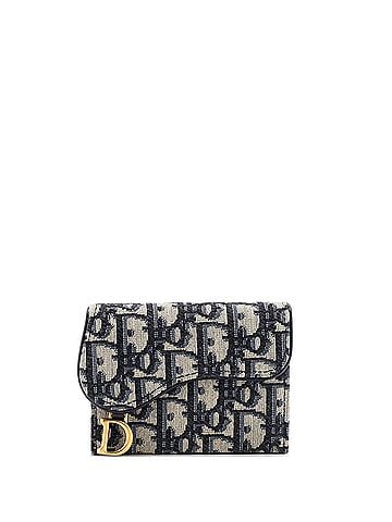 Christian Dior Saddle 5-Gusset Card Case Oblique Canvas (view 1)