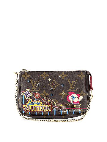 Louis Vuitton Pochette Accessoires Limited Edition Vivienne Xmas Monogram Canvas Mini (view 1)