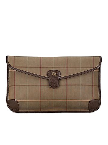 Burberry Vintage Check Canvas Clutch (view 1)