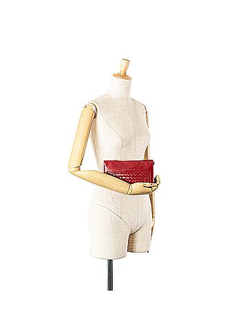 Bottega Veneta Leather Intrecciato Clutch (view 2)