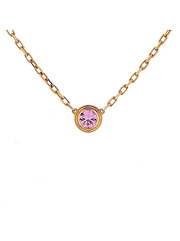Cartier Cartier D'Amour 1 Pink Sapphire Necklace 18K Rose Gold (view 1)