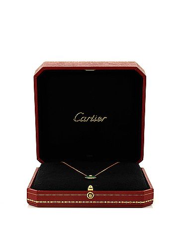 Cartier Amulette de Cartier Pendant Necklace 18K Rose Gold with Malachite and Diamond XS (view 2)