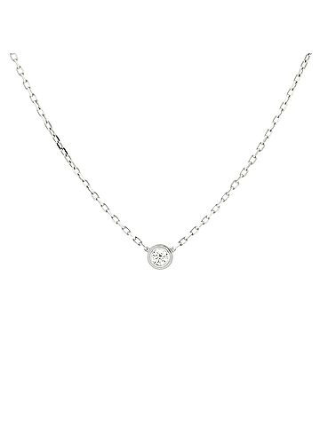 Cartier Cartier D'Amour Pendant Necklace 18K White Gold with Diamond Small (view 1)