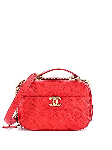 Chanel CC Top Handle Camera Bag Quilted Caviar Small (view 1)