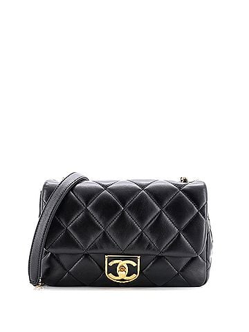 Chanel Quilt Metal Edge CC Flap Bag Quilted Lambskin Small (view 1)