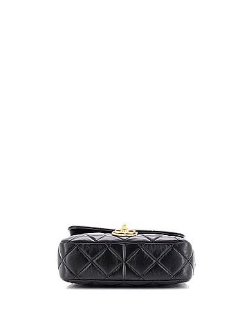 Chanel Quilt Metal Edge CC Flap Bag Quilted Lambskin Small (view 2)