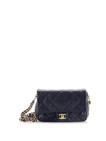 Chanel Coco You Chain Flap Bag Quilted Caviar Mini (view 1)