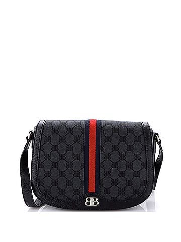 Gucci x Balenciaga The Hacker Project Flap Messenger Bag BB Canvas Medium (view 1)