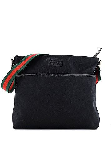 Gucci Front Pocket Web Messenger GG Canvas Medium (view 1)