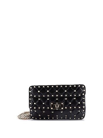 Valentino Garavani Rockstud Spike Flap Bag Quilted Leather Small (view 1)