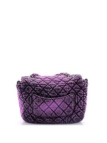 Chanel Denimpression Flap Bag Quilted Distressed Denim Small (view 2)