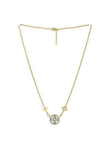 Louis Vuitton Blossom XL Necklace 18K Tricolor Gold with Diamonds (view 2)
