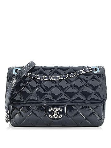 Chanel Coco Shine Flap Bag Quilted Patent Medium (view 1)