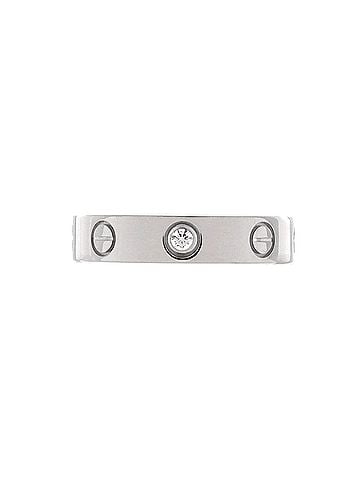 Cartier Love Wedding Band 1 Diamond Ring 18K White Gold with Diamond (view 1)