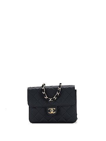 Chanel Vintage CC Chain Flap Bag Quilted Satin Mini (view 1)