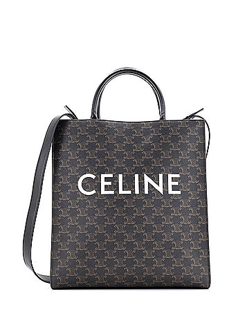 Céline Vertical Cabas Tote Triomphe Coated Canvas Medium (view 1)