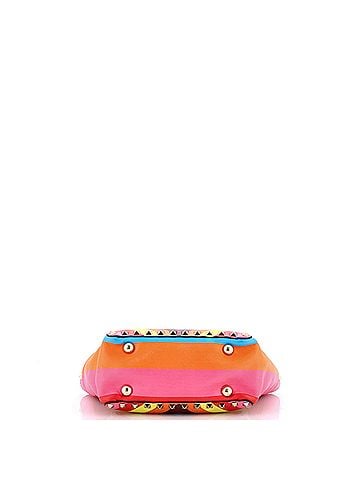 Valentino Garavani 1973 Rockstud Tote Striped Leather Mini (view 2)