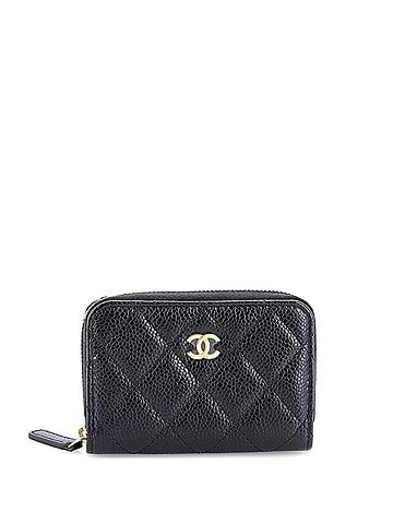 Chanel CC Zip Coin Purse Quilted Caviar Small (view 1)
