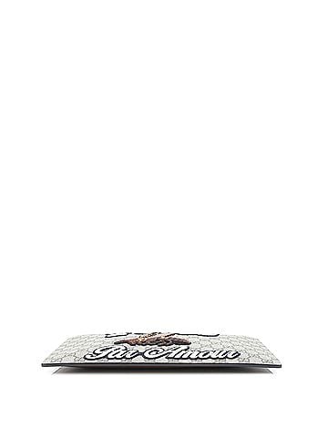 Gucci Zipped Pouch Leather with Applique Large (view 2)