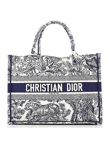 Christian Dior Book Tote Embroidered Canvas Medium (view 1)