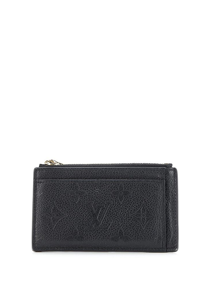 Louis Vuitton 100% Leather Black Zipped Card Holder NM Monogram Empreinte Leather One size - photo 1