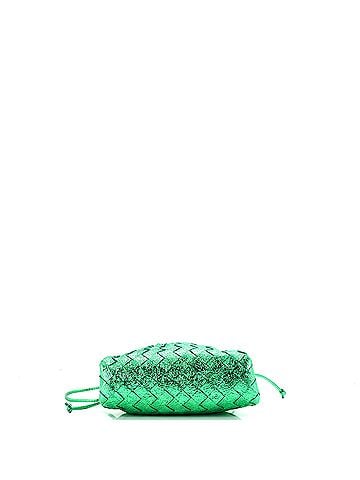Bottega Veneta The Pouch Crinkled Metallic Leather Mini (view 2)