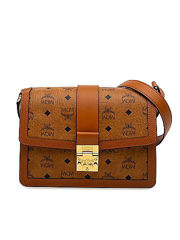 MCM Medium Visetos Coated Canvas Tracy Crossbody (view 1)