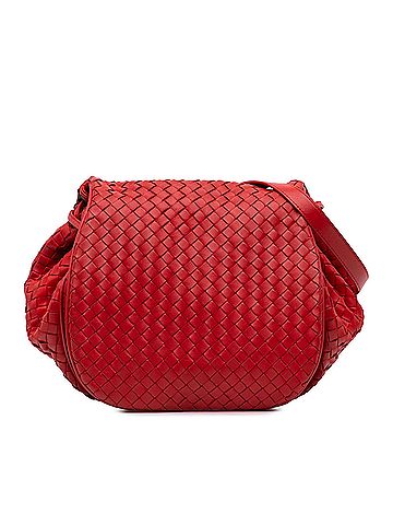 Bottega Veneta Nappa Intrecciato Flap Crossbody (view 1)