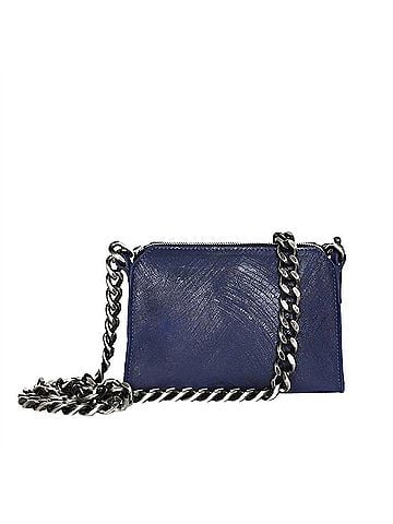 Streets Ahead Leather Mini Crossbody With Chunky Chain (view 1)