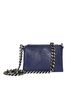 Streets Ahead Multi Color Leather Mini Crossbody With Chunky Chain One size - photo 1