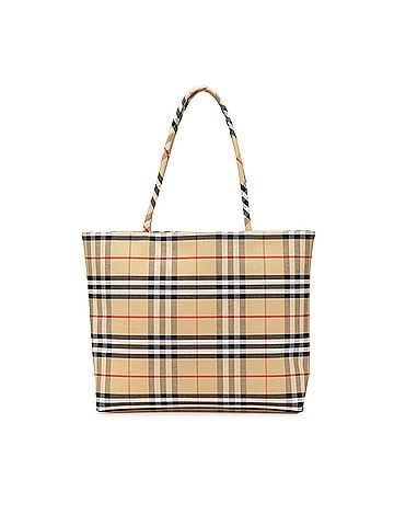 Burberry House Check Canvas Tote (view 1)