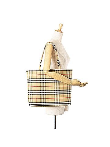 Burberry House Check Canvas Tote (view 2)