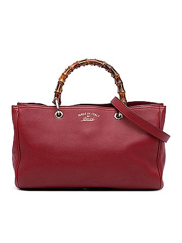 Gucci Medium Calfskin Bamboo Shopper Satchel (view 1)