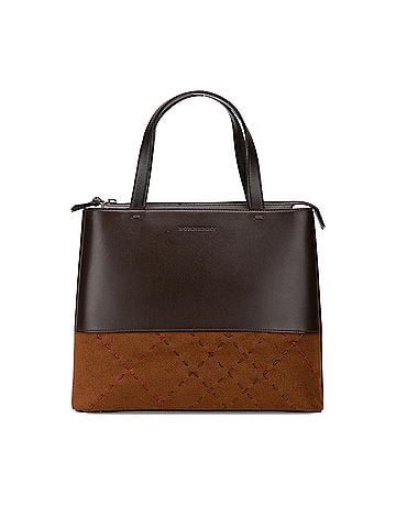 Burberry Leather and Suede Stitch Tote (view 1)