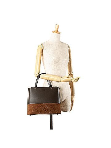 Burberry Leather and Suede Stitch Tote (view 2)