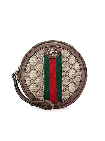 Gucci GG Supreme Ophidia Round Clutch (view 1)