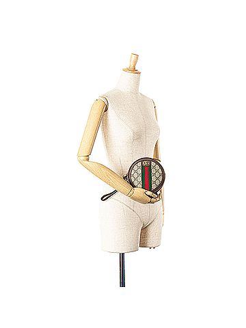 Gucci GG Supreme Ophidia Round Clutch (view 2)